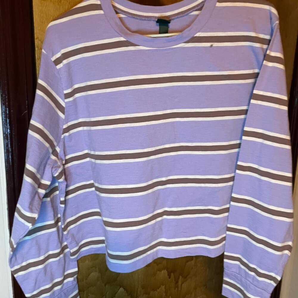 Wild Fable striped purple long sleeve shirt